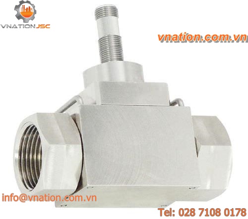 vortex flow meter / for liquids / insertion / precision