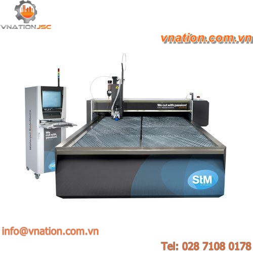 CNC cutting machine / for aluminum / waterjet / modular