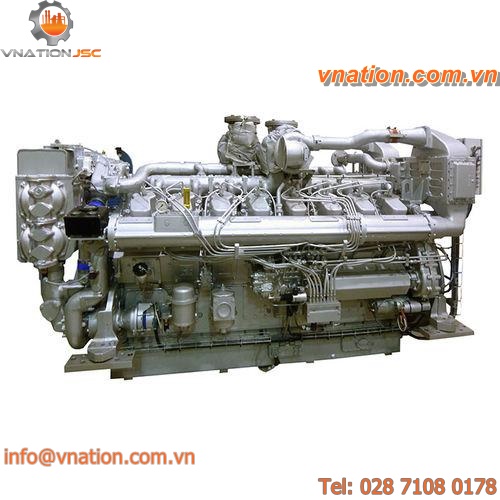 diesel engine / turbocharged / 16-cylinder / for generator sets