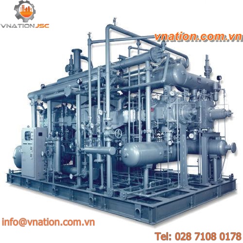 process gas compressor / reciprocating / stationary / oil-lubricated