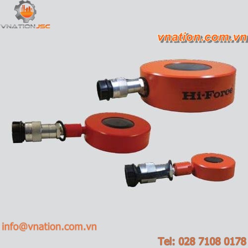 hydraulic cylinder / single-acting / flat / for lifting applications