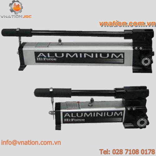 piston hydraulic pump / manual / aluminum