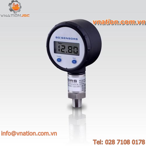 diaphragm pressure gauge / digital / process / compact