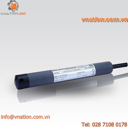 hydrostatic level sensor / for water / for submerged solids / submersible