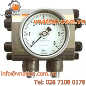 diaphragm pressure gauge / differential / dial / IP65