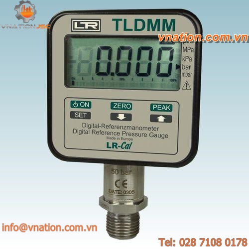 electronic pressure gauge / digital / test