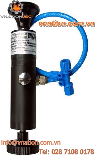 manual calibration pump / for vacuum