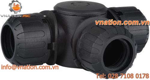 screw fitting / T type / for hoses / IP67