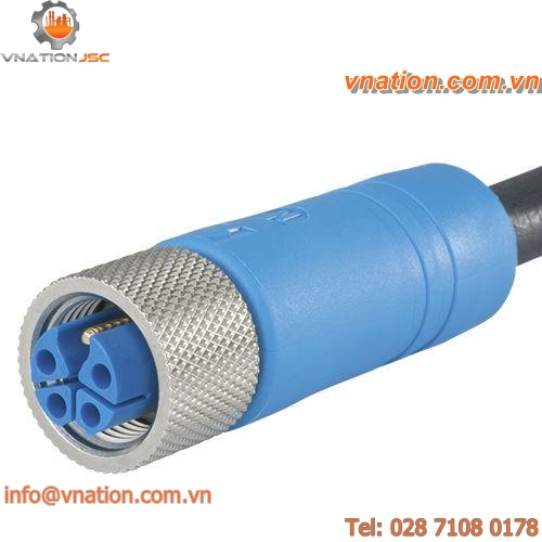 electric connector / circular / thermoplastic over-molded