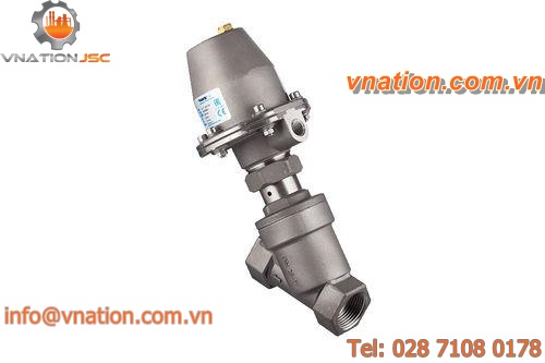 piston valve / control / for steam / threaded