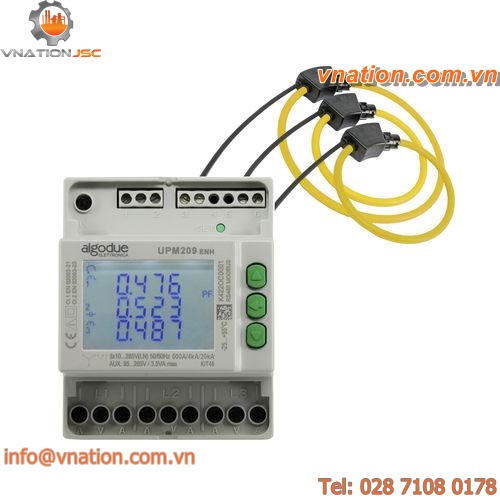 power measuring device / with Rogowski inputs / multi-function / three-phase