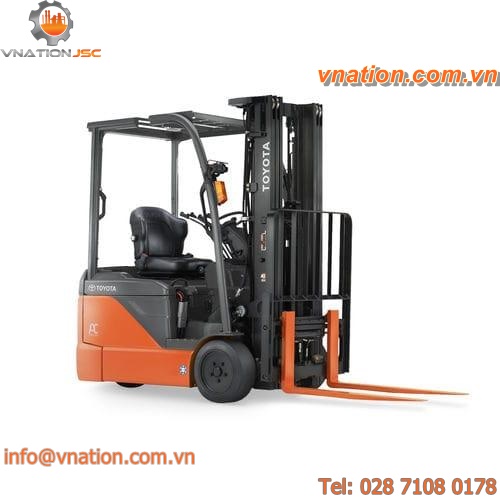 electric forklift / ride-on / handling / 3-wheel