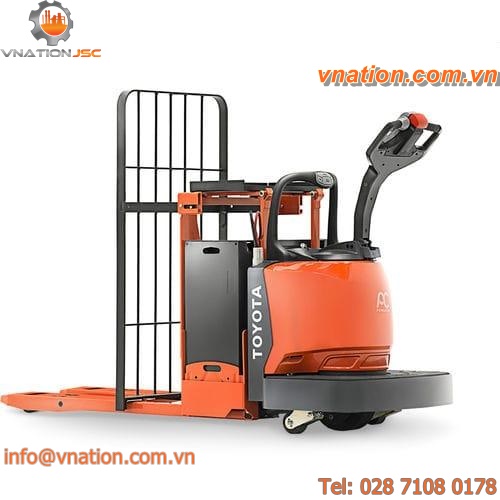 electric pallet truck / with rider platform / multifunction