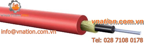 fiber optic cable / halogen-free / polymer-clad / flexible
