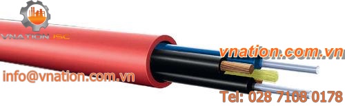 hybrid cable / fiber optic / multi-conductor / insulated