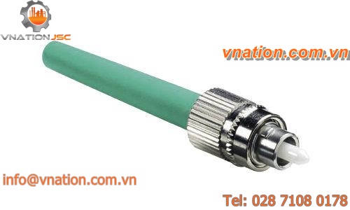 fiber optic connector / straight / FC-APC