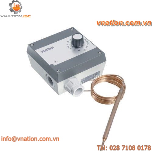 gas expansion thermostat / adjustable / IP54 / HVAC