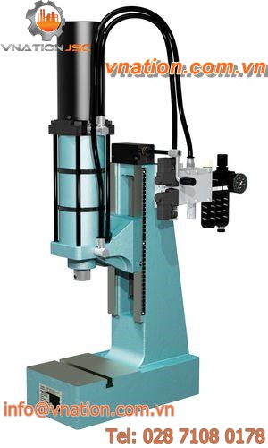 pneumatic press / punching / direct-acting / round ram