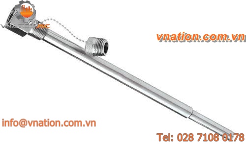 weld thermowell / threaded / brass / stainless steel