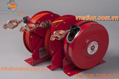 grounding reel / retracting / fixed / heavy-duty