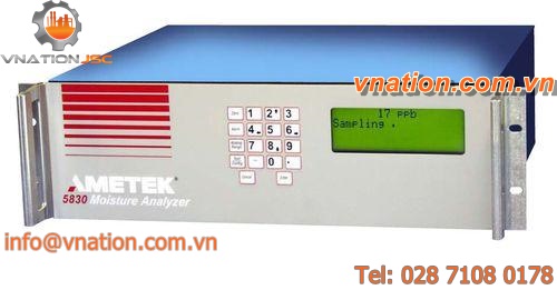 gas analyzer / humidity / for integration / quartz crystal