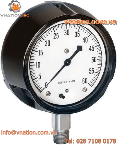 diaphragm pressure gauge / analog / low-pressure