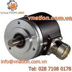 single-turn rotary encoder / absolute / synchro-flange / solid-shaft