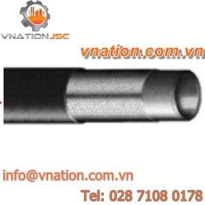 hydraulic hose / for mineral oil / synthetic rubber / steel-braided