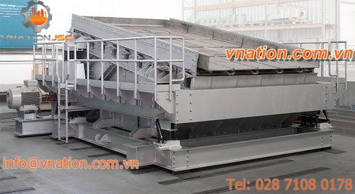 linear vibrating screener / for bulk materials / for harsh environments