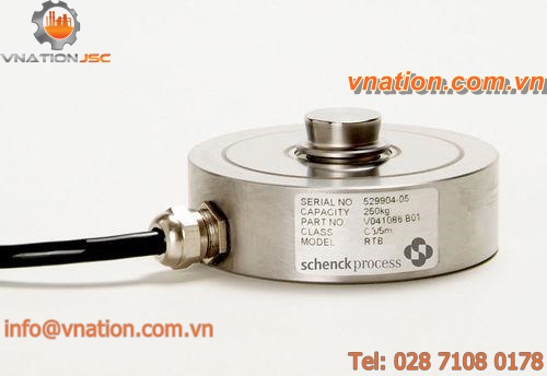 torsion load cell / button type / compact / for hoppers