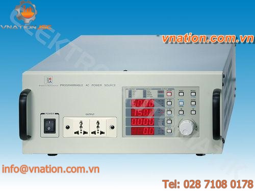 AC/AC power supply / adjustable / rack-mount / single-phase