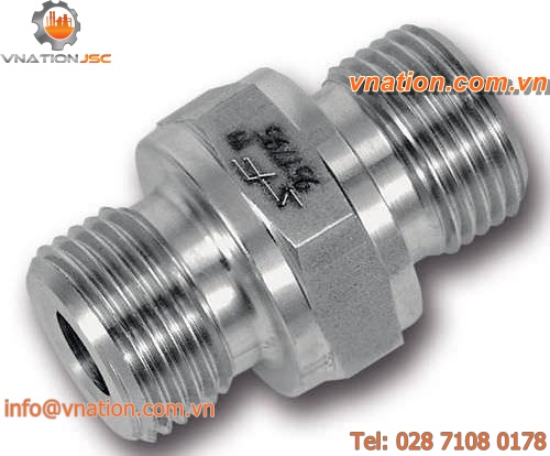 stainless steel nipple / hexagonal