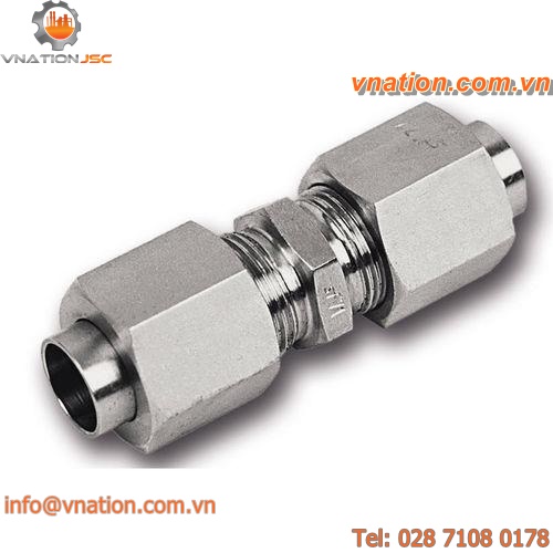 union instant coupling / 37? flare / straight / stainless steel