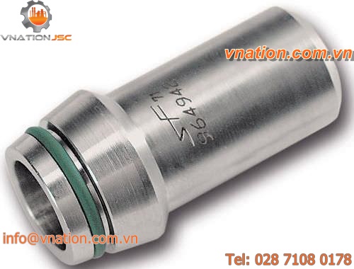 stainless steel nipple / welded / conical