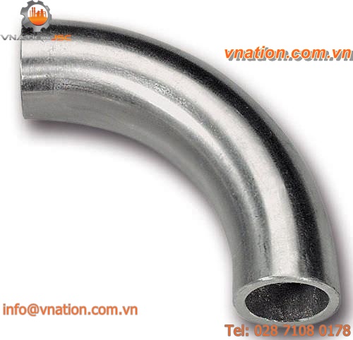 90? pipe elbow / stainless steel