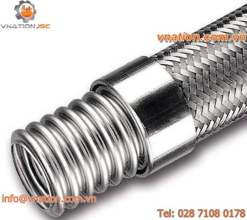 stainless steel hose / corrugated / steel-braided