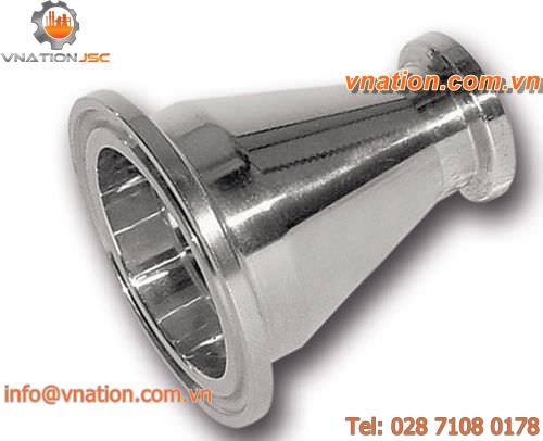 reducing fitting / flange / conical / stainless steel