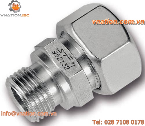 cutting ring fitting / union / male / threaded