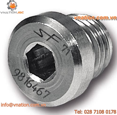 round plug / male / stainless steel / blanking