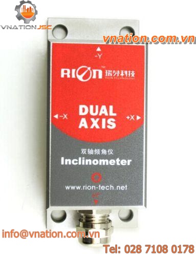 dual-axis inclinometer / current output / MEMS / IP67