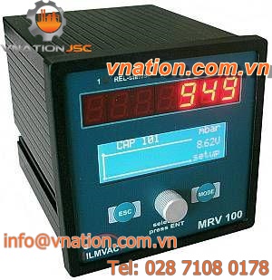 Pirani vacuum gauge / digital / with controller