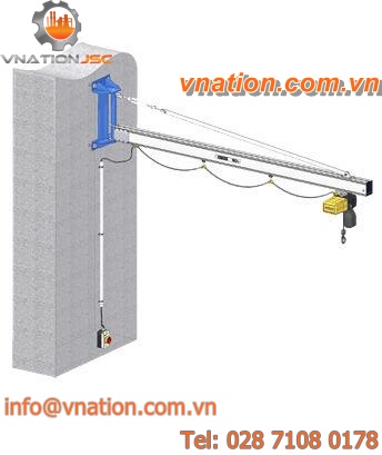wall-mounted jib crane / aluminum