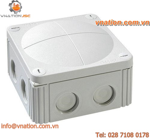 wall-mounted junction box / plastic / IP66 / with knockouts
