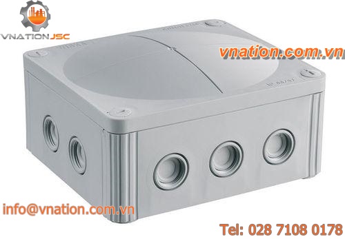 wall-mounted junction box / plastic / waterproof / with knockouts