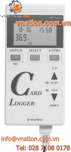 temperature data-logger / programmable / RS-232C / rugged