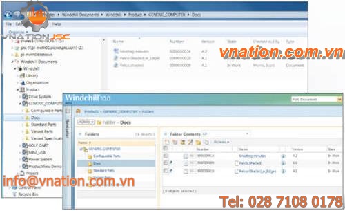 PLM software / project management / web-based / collaborative