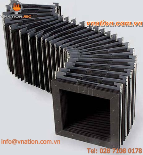 rectangular protective bellows / PP / for laser cutting centers / machine