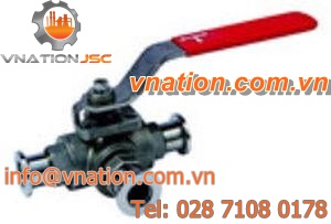 ball valve / manual / 3-way