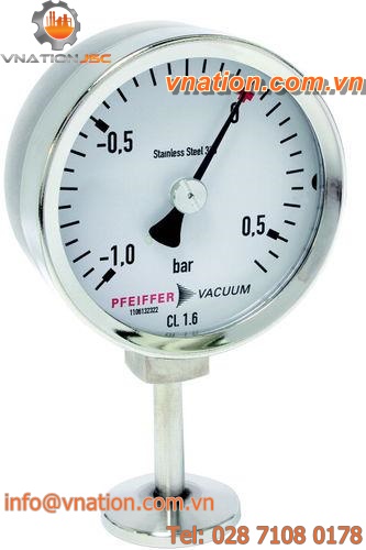 pressure gauge / Bourdon tube / dial / anti-corrosion / process