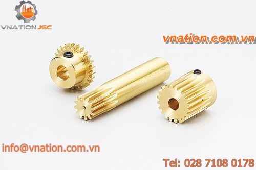 straight-toothed gear / brass / anti-backlash